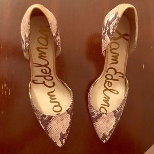 Sam Edelman Snakeskin Heels Size 8.5